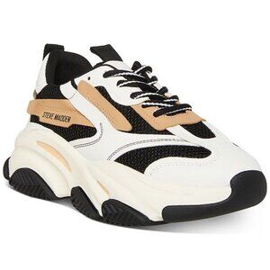 Womens Steve Madden Possession Platform Sneaker - Black/Tan